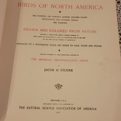 Lot 17: Antique 1903 "Birds of North America" Book