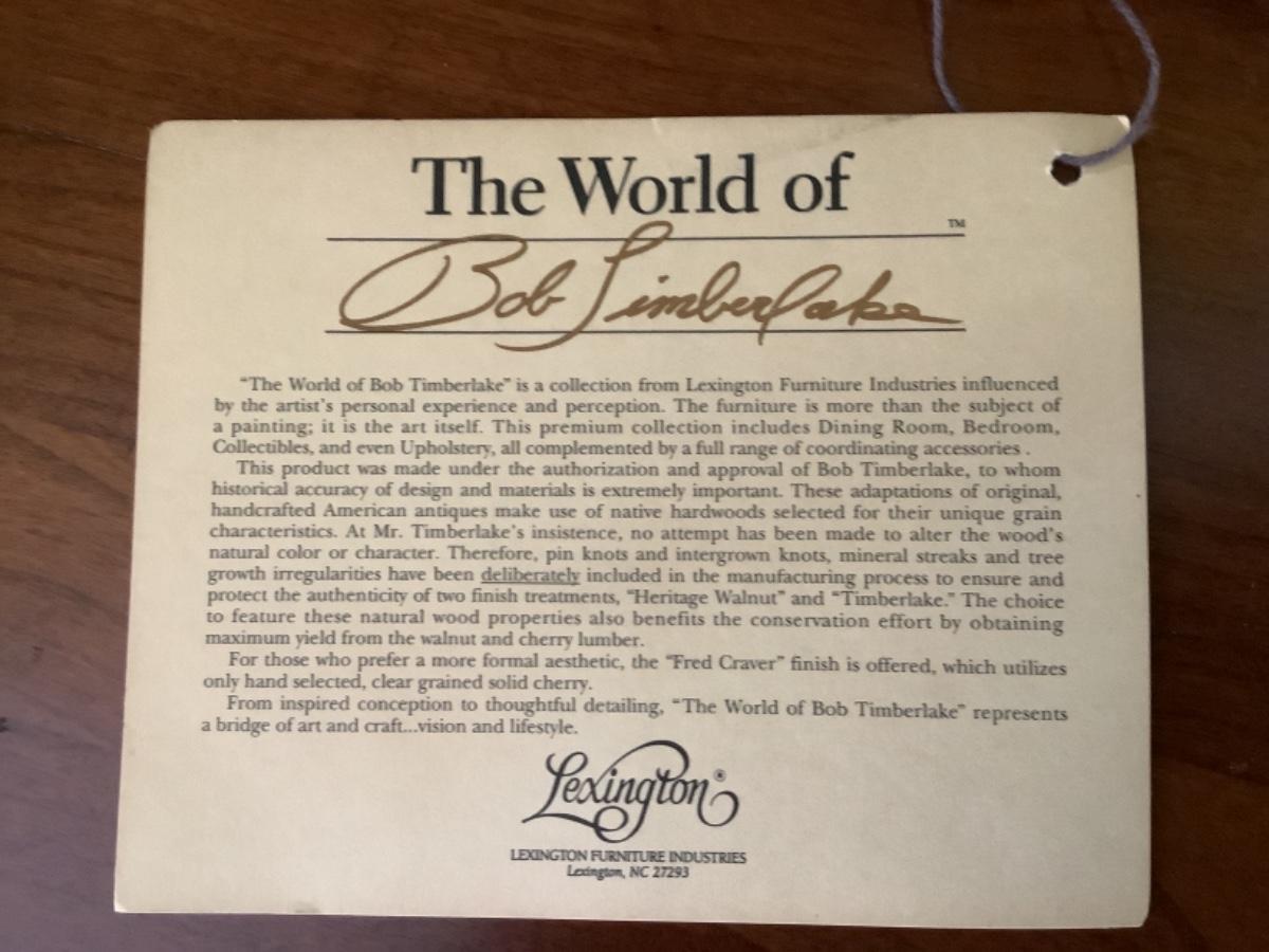 B 467 Pair Bob Timberlake Lexington Cherry Carolina Nightstands/End Table