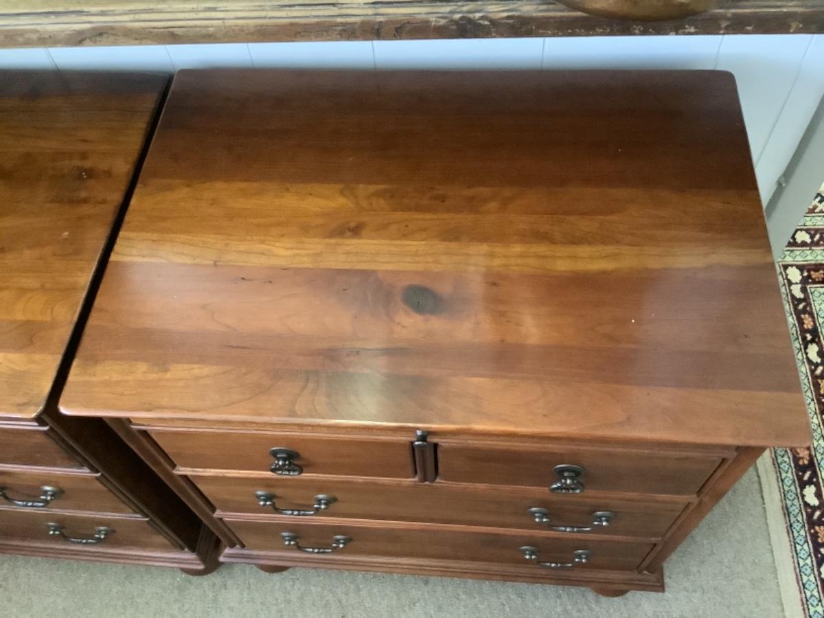B 467 Pair Bob Timberlake Lexington Cherry Carolina Nightstands/End