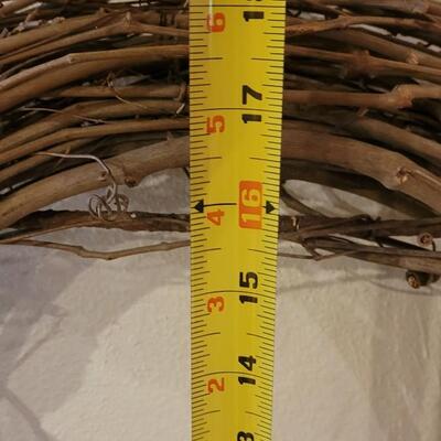 Lot 20: Large & Small Pine Cones and Grapevine Wreaths