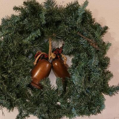 Lot 22: Christmas Wreath with Metal Bells