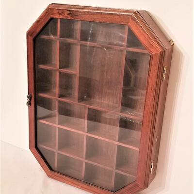 Lot #290  Small Glass front Display cabinet - Wall mount