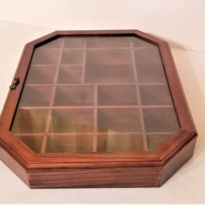 Lot #290  Small Glass front Display cabinet - Wall mount