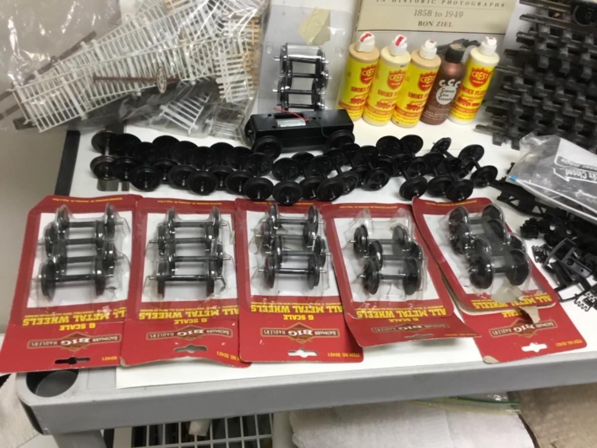 Mixed Lot of Miscellaneous Gscale Train Parts and Accessories