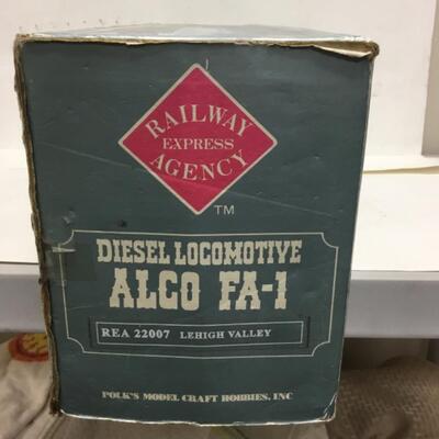 Railway Express Agency G scale Alco FA-1 Lehigh Valley diesel locomotive REA22007