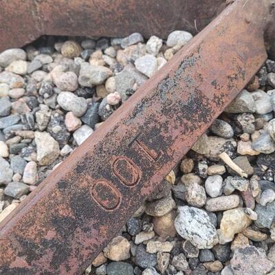 Lot 31: Antique Farm Tractor Single Point Tiller