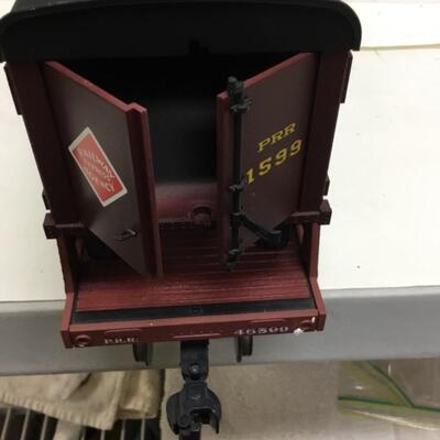 Aristocraft Railway Express Agency G scale PRR Piggyback flat car w/2 trailers REA46599