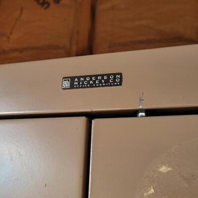 Lot 37: Vintage ANDERSON HICKEY CO. Storage Cabinet w/ Handle