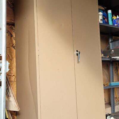 Lot 37: Vintage ANDERSON HICKEY CO. Storage Cabinet w/ Handle