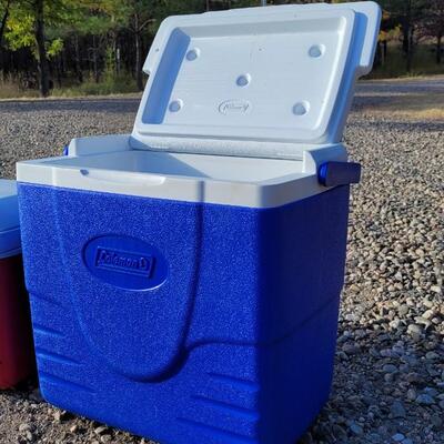 Lot 41: (2) Coolers RED AND BLUE Options