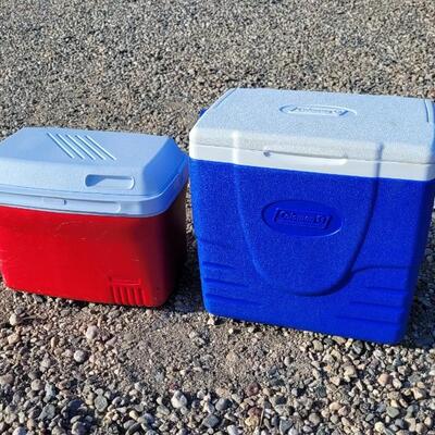 Lot 41: (2) Coolers RED AND BLUE Options