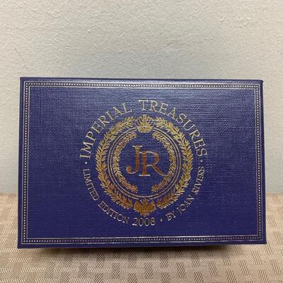 Imperial Treasures Joan Rivers Jeweled Egg Trinket Box with Necklace