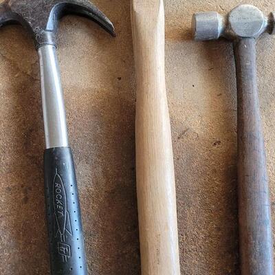Lot 47: (3) Assorted Vintage Hammers