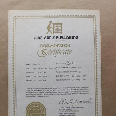 Set of 3 Artist Antonio Rivera Signed and Numbered Lithographs