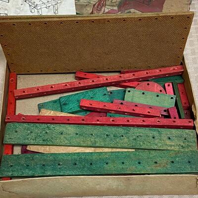 Vintage Arkitoy Wood Construction Set