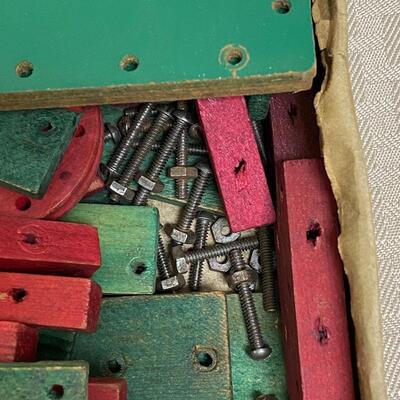 Vintage Arkitoy Wood Construction Set