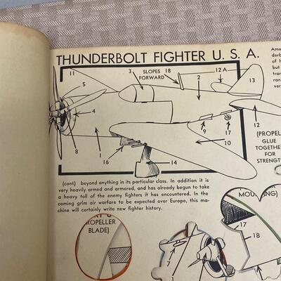 Vintage 1940s Rigby's Paper Model Airplane Books