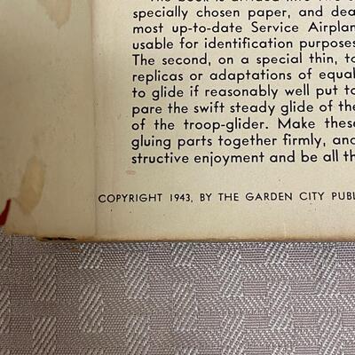 Vintage 1940s Rigby's Paper Model Airplane Books