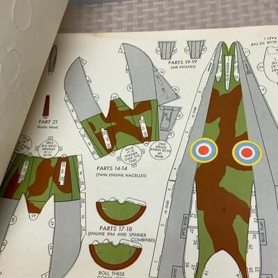 Vintage 1940s Rigby's Paper Model Airplane Books