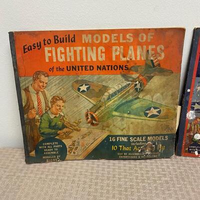 Vintage 1940s Rigby's Paper Model Airplane Books