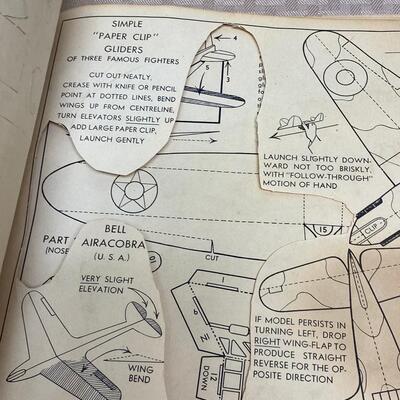 Vintage 1940s Rigby's Paper Model Airplane Books