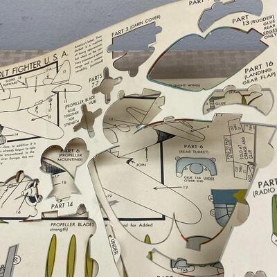 Vintage 1940s Rigby's Paper Model Airplane Books