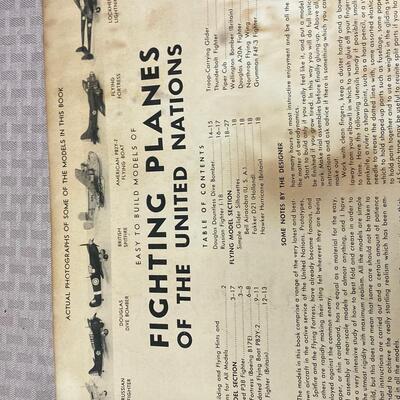 Vintage 1940s Rigby's Paper Model Airplane Books