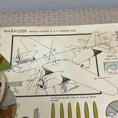 Vintage 1940s Rigby's Paper Model Airplane Books