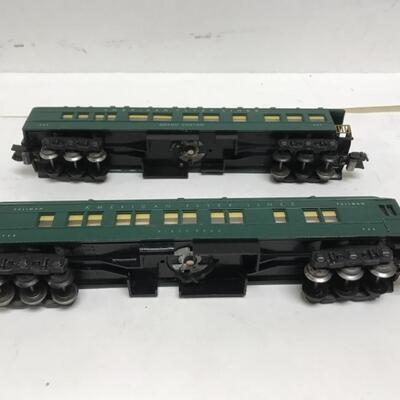S Gauge American Flyer set of 2 coaches
