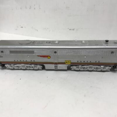 S Gauge American Flyer Santa Fe A-B-A diesel locomotive set