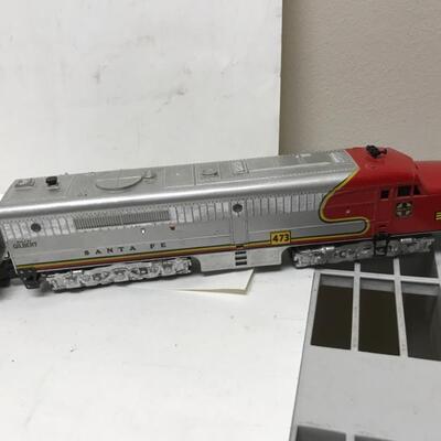 S Gauge American Flyer Santa Fe A-B-A diesel locomotive set