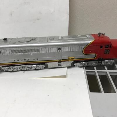 S Gauge American Flyer Santa Fe A-B-A diesel locomotive set