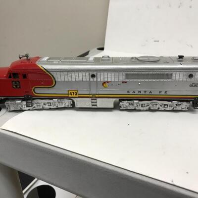 S Gauge American Flyer Santa Fe A-B-A diesel locomotive set