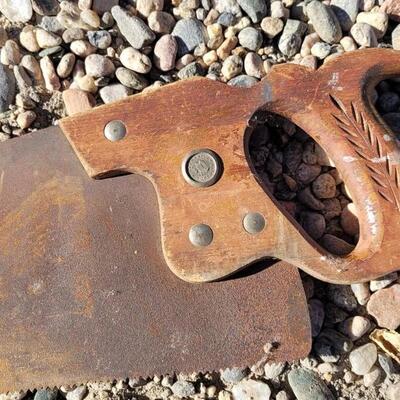Lot 53: (2) Vintage Hand Saws