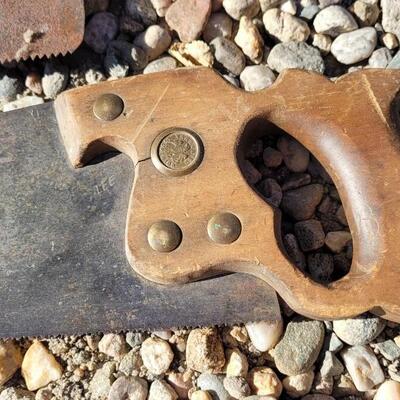 Lot 53: (2) Vintage Hand Saws