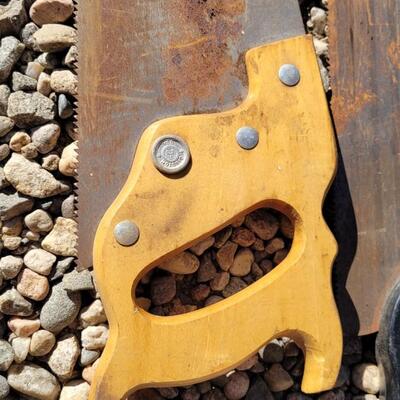 Lot 54: (3) Vintage Farm Hand Saws