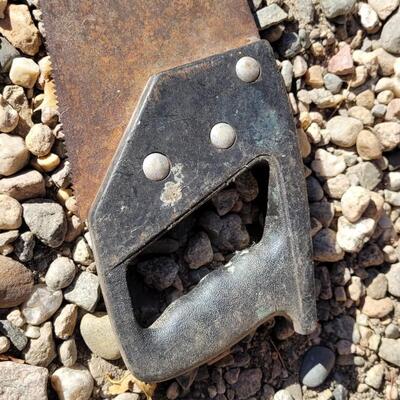 Lot 54: (3) Vintage Farm Hand Saws