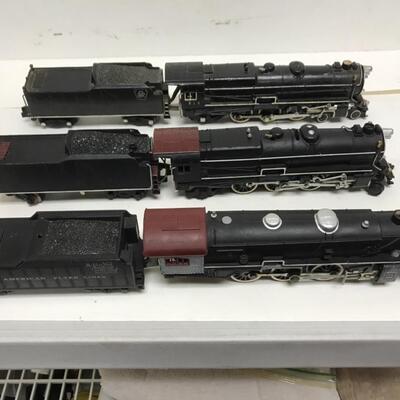 S Gauge American Flyer 4-6-2 steam locomotives and tenders