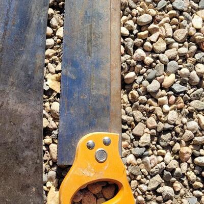 Lot 55: (2) Vintage Farmhouse Handsaws