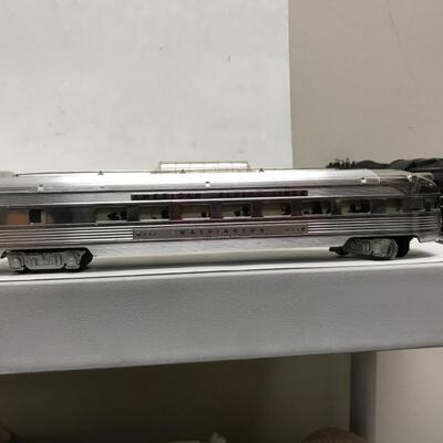 S scale American Flyer passenger consist. 4-8-4 UP steam locomotive and tender plus 8 cars