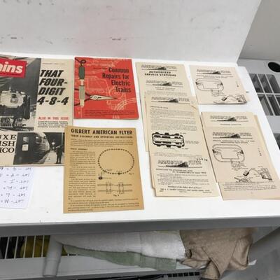 S scale American Flyer passenger consist. 4-8-4 UP steam locomotive and tender plus 8 cars