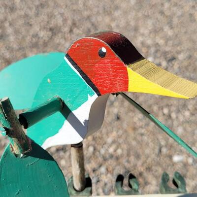 Lot 58: Vintage Handpainted Folk Art Stick Bird
