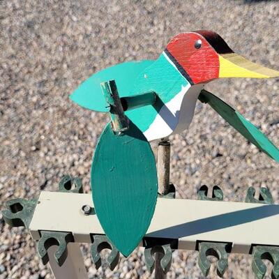 Lot 58: Vintage Handpainted Folk Art Stick Bird