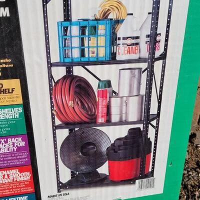 Lot 59: Heavy Duty 59" Tall Steel Shelving Unit