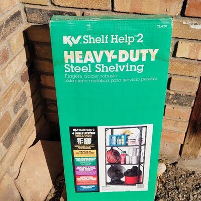 Lot 59: Heavy Duty 59" Tall Steel Shelving Unit