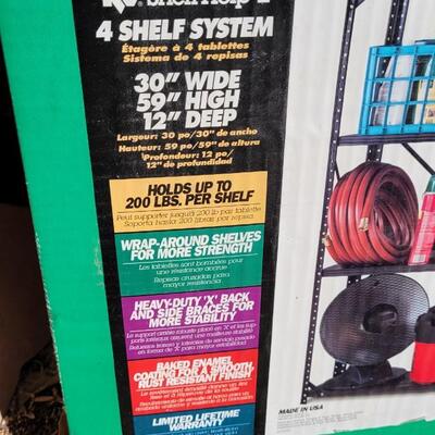 Lot 59: Heavy Duty 59" Tall Steel Shelving Unit