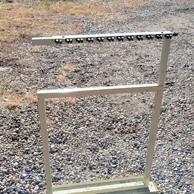 Lot 60: Vintage Fishing Pole Metal Organizer Stand