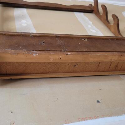 Lot 62: Vintage Hanging Display Shelf w/ Drawer