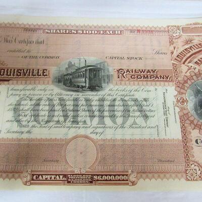 Antique Paper Ephemera: Louisville Railway Co, Undated, Unsigned; 1893 Equitable Life Assurance Society; 2-17-07 John Bird Bill
