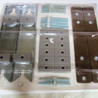 Hardware Set and Curved Downspout Piece, Unused